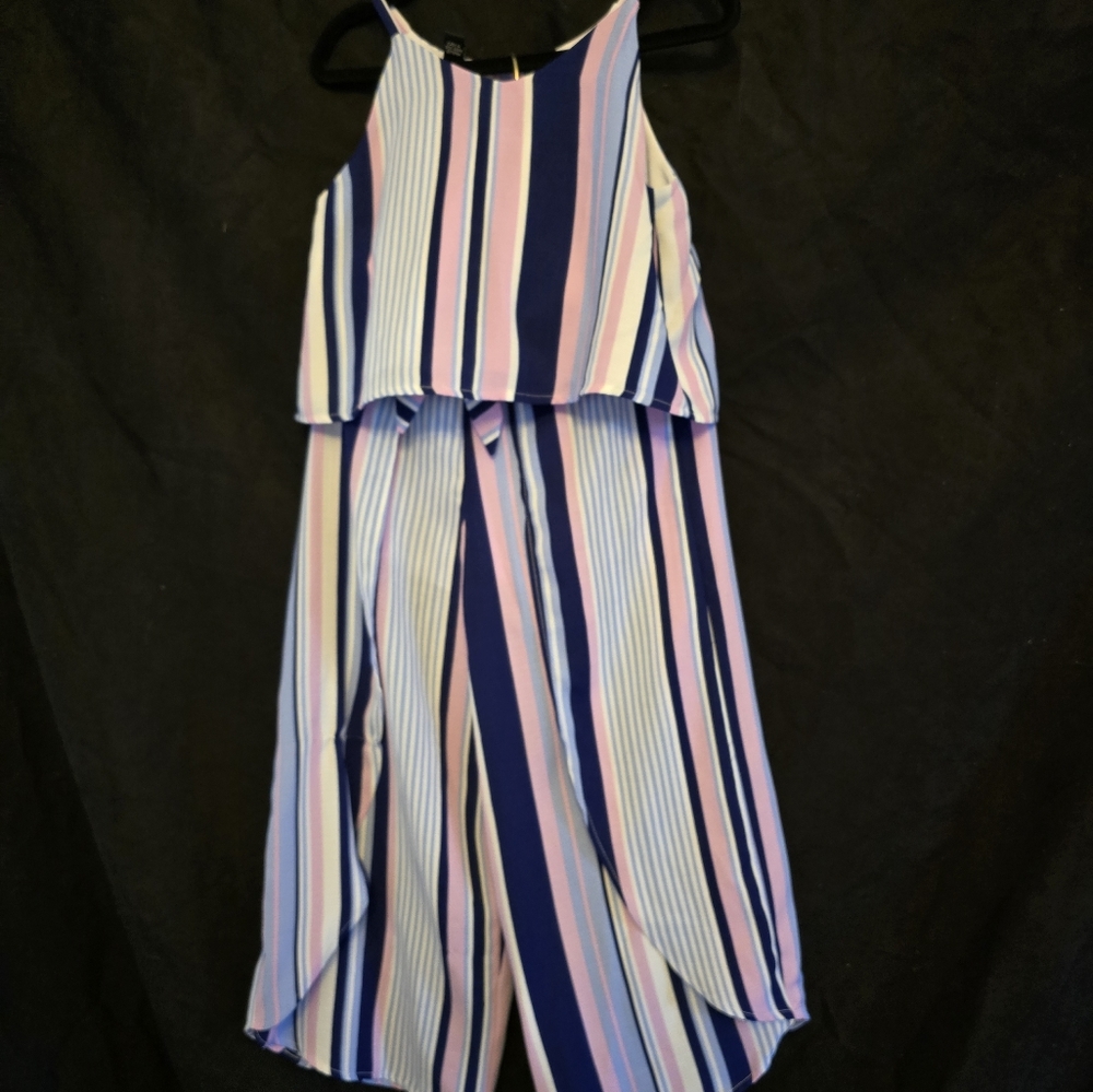 Lot Of 3 Dress Sets For Girl. 7/8 And Yellow Romper Is a 10 And New With Tags.